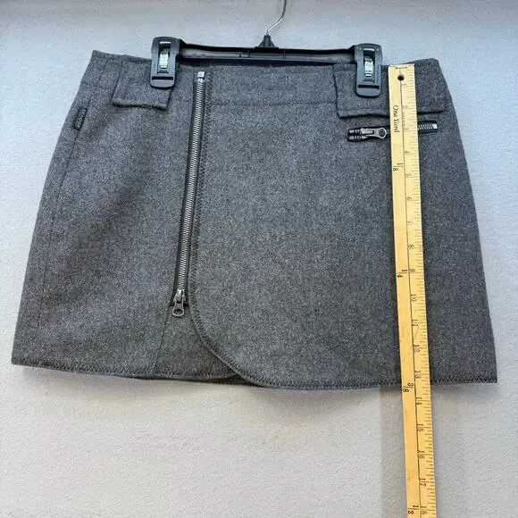 SKHOOP Mini Skirt Women's S Grey Wool Lined Ski Skirt Winter Skirt Sweden EUC - Picture 12 of 13